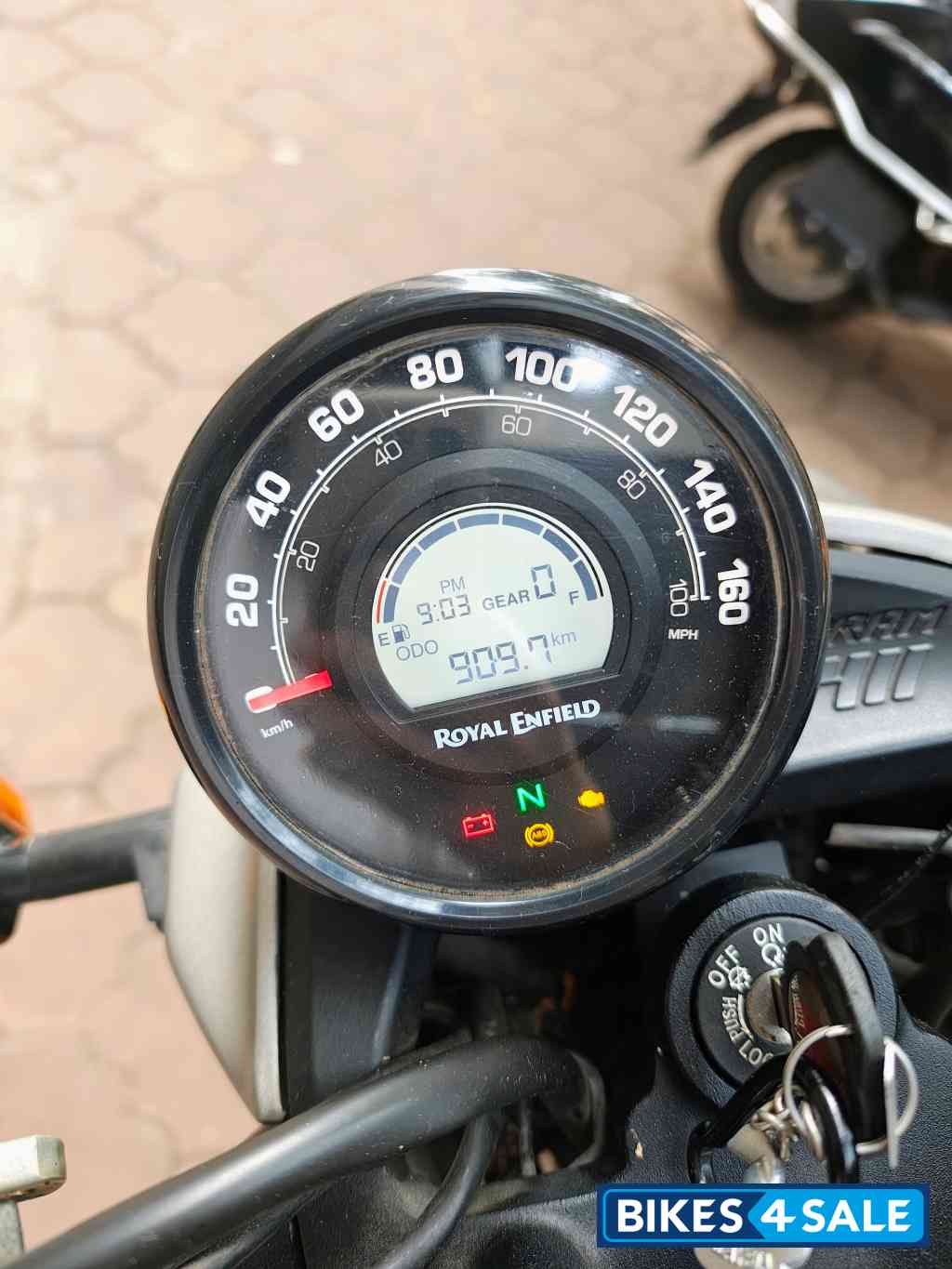 Grey Yellow Royal Enfield Scram 411