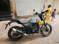 Grey Yellow Royal Enfield Scram 411