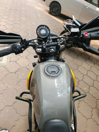 Grey Yellow Royal Enfield Scram 411