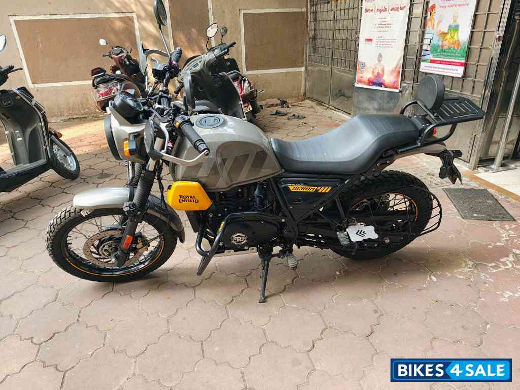 Grey Yellow Royal Enfield Scram 411