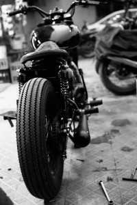 Black Royal Enfield Classic Desert Storm