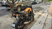 Flame Orange Yezdi Scrambler Single Tone