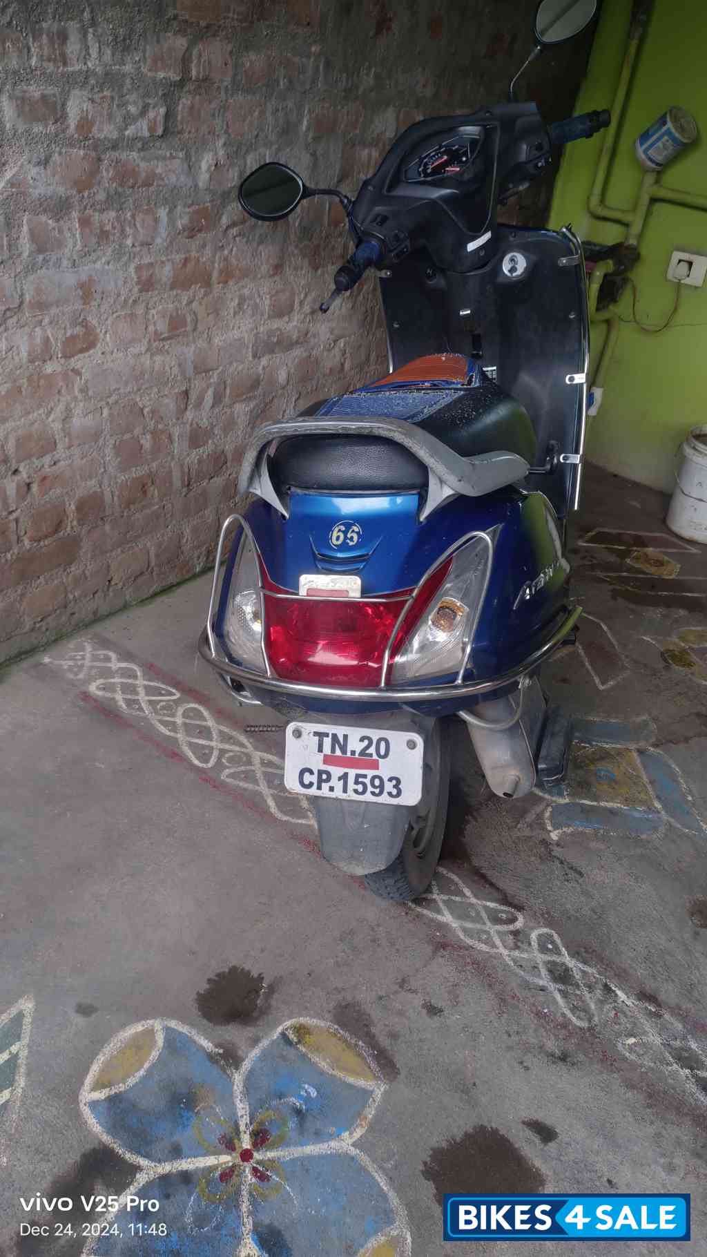 Blue Honda Activa 4G