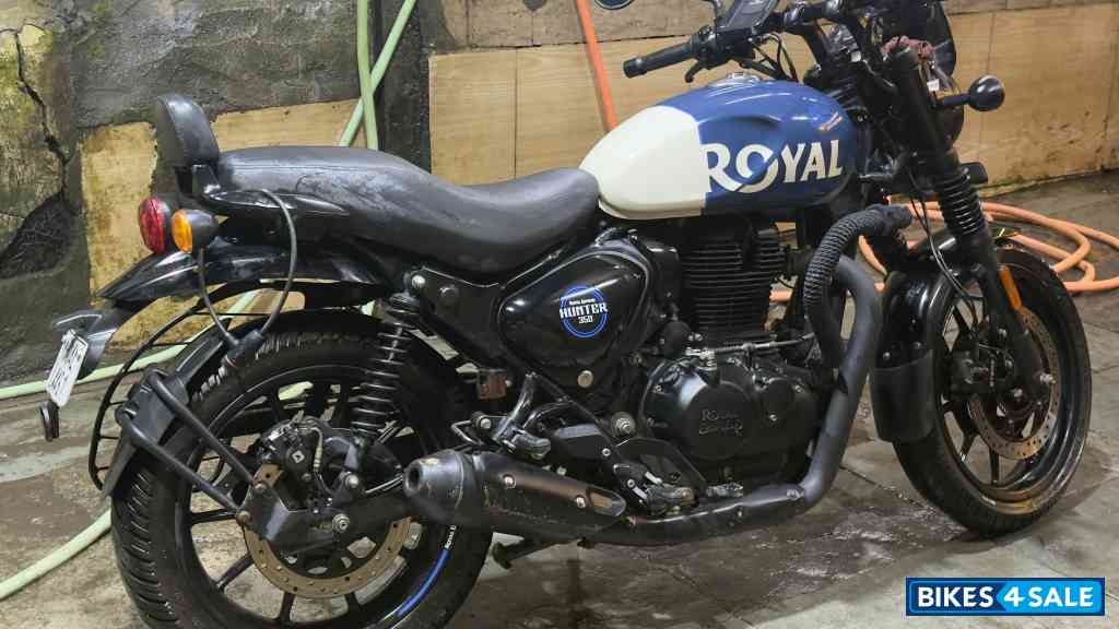 Rebel Blue Royal Enfield Hunter 350 Metro