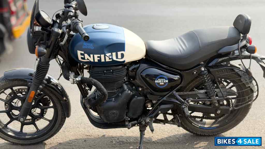 Rebel Blue Royal Enfield Hunter 350 Metro
