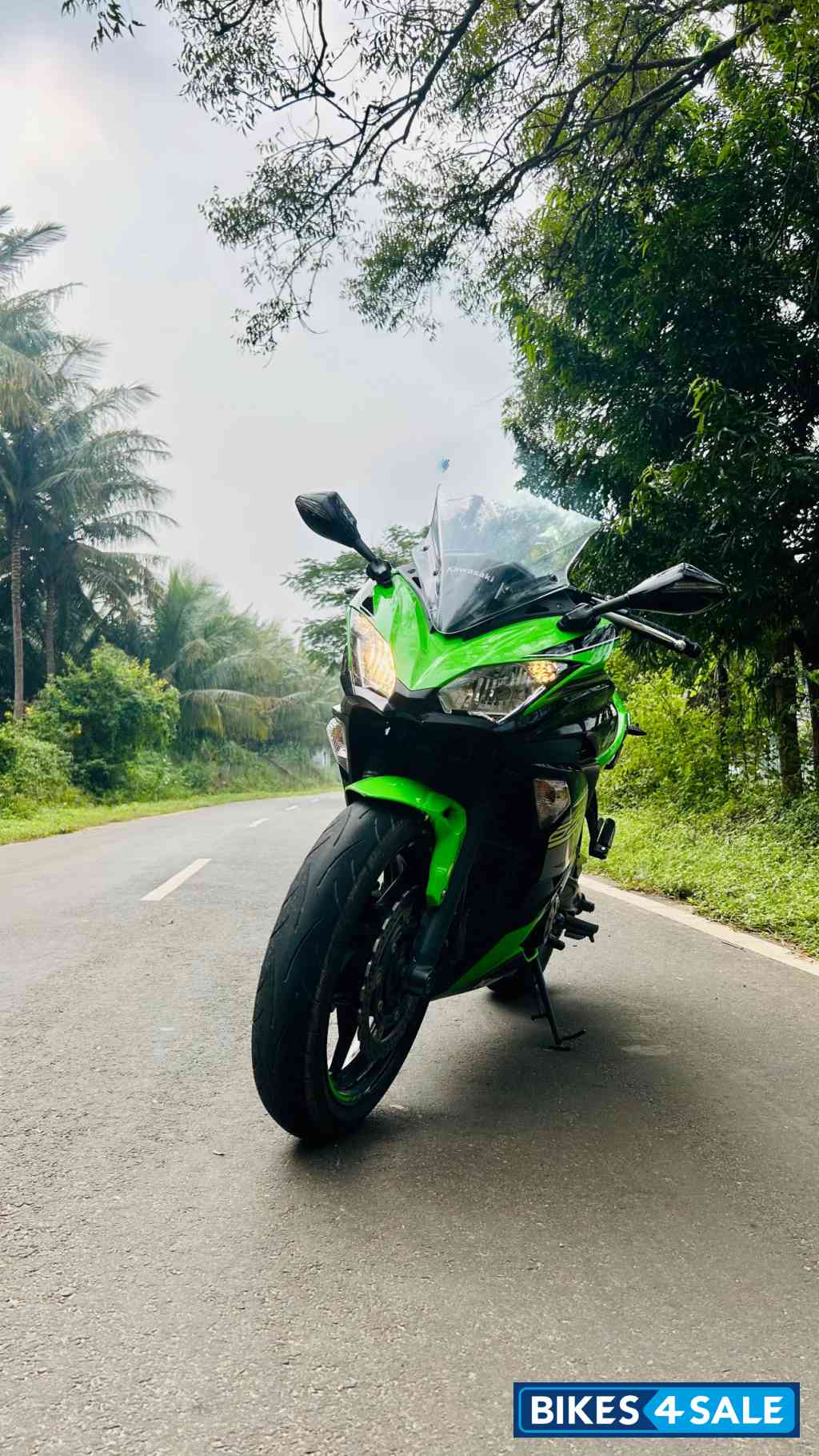 Green And Black Kawasaki Ninja 650R