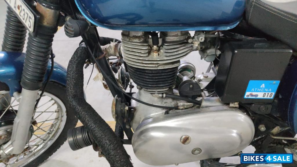 Blue Royal Enfield Bullet 350