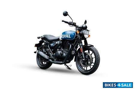 Blue Royal Enfield Hunter 350 Metro