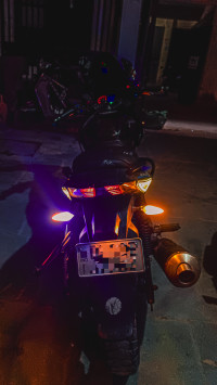 Black And Blue Bajaj Pulsar 220F