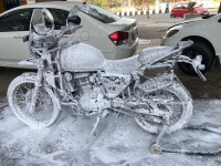 White Gloss Yezdi Adventure Gloss 2024