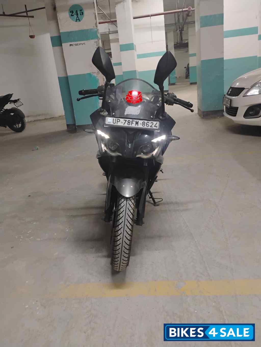 Black Bajaj Pulsar RS 200 ABS