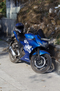Blue Suzuki Gixxer SF 250 BS6