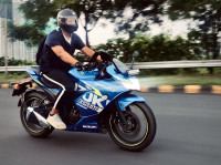 Blue Suzuki Gixxer SF 250 BS6