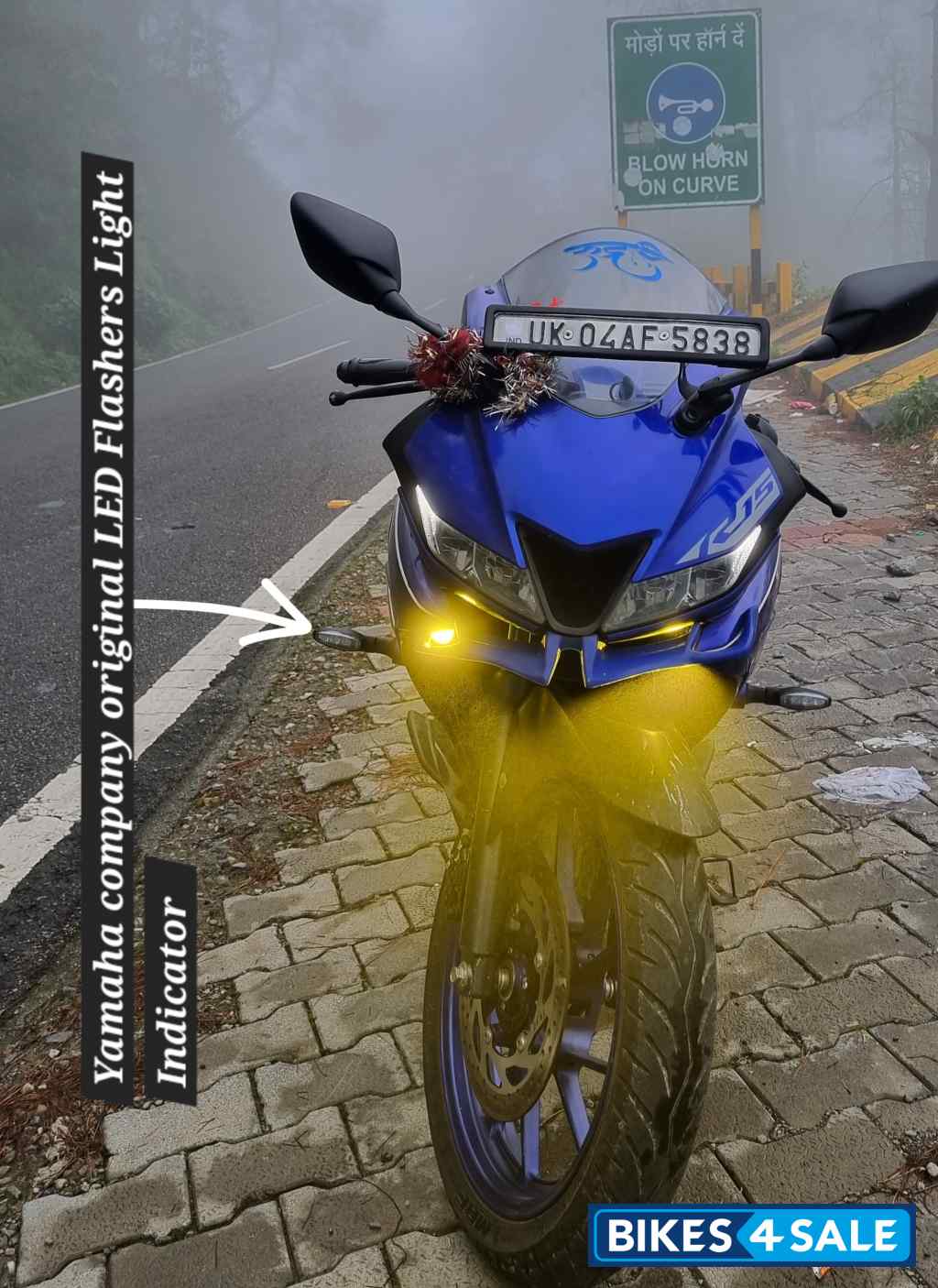 Blue And Black Yamaha YZF R15 V3