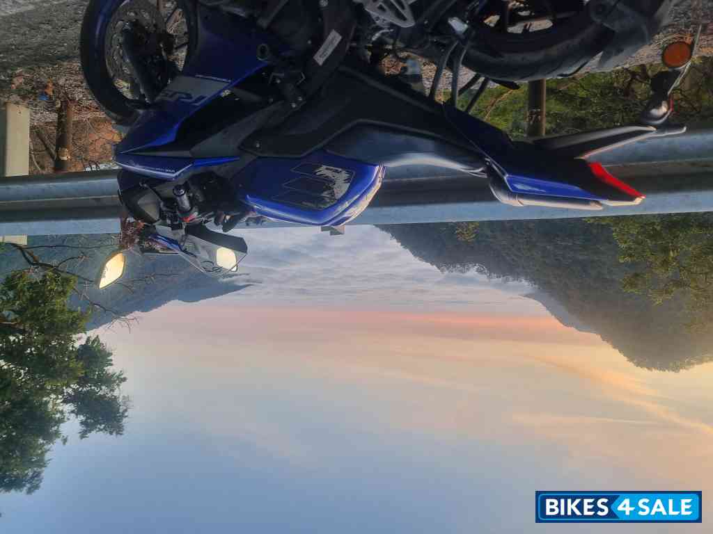 Blue And Black Yamaha YZF R15 V3