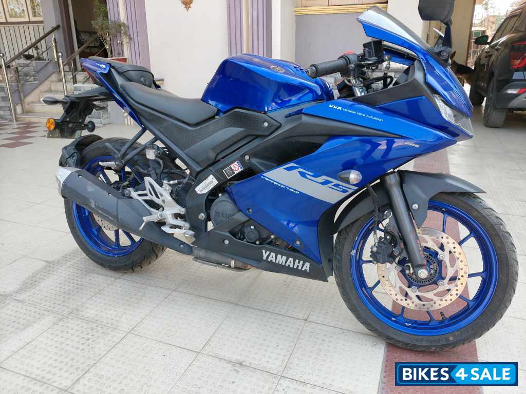 Blue Yamaha YZF R15 V3 BS6