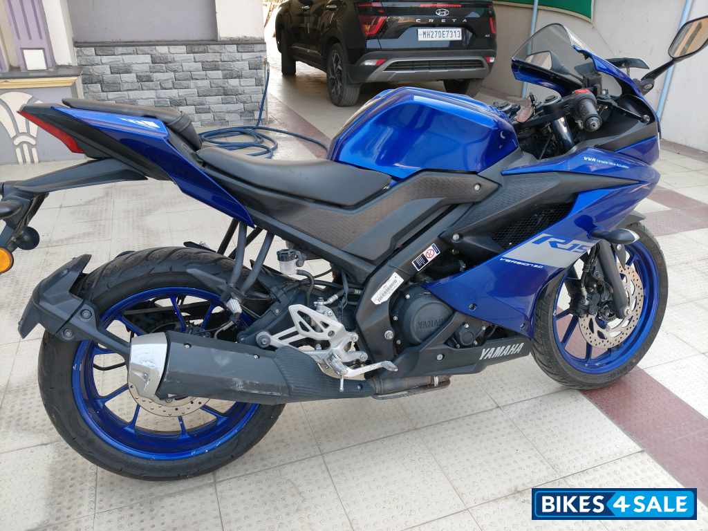 Blue Yamaha YZF R15 V3 BS6