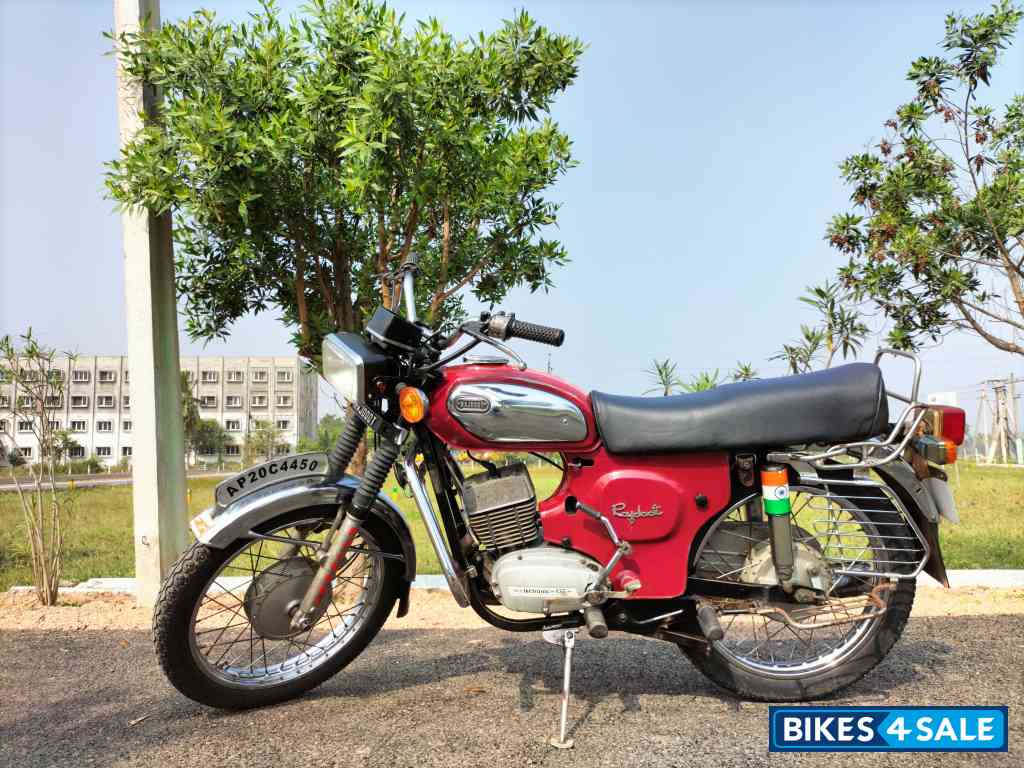 Red And Silver Yamaha Rajdoot