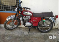 Red And Silver Yamaha Rajdoot