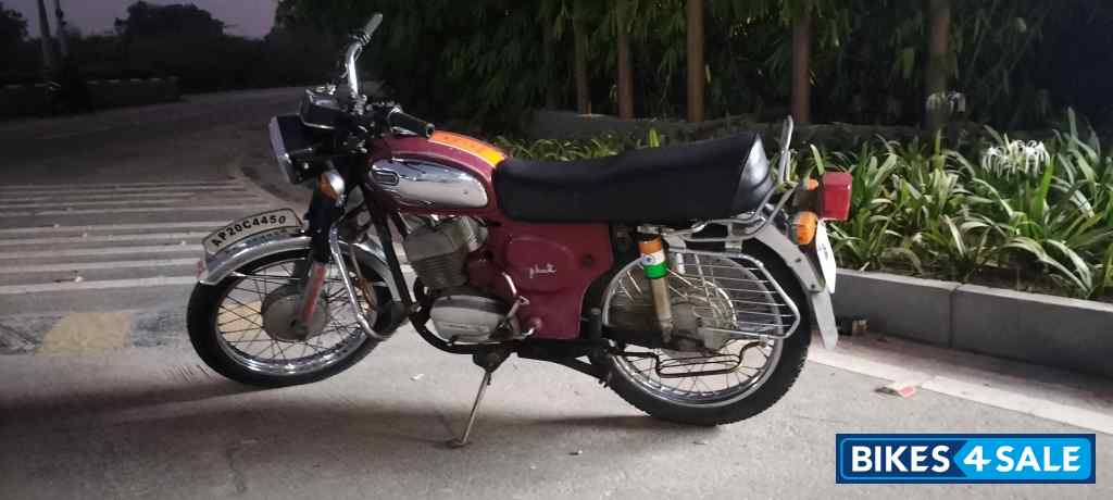 Red And Silver Yamaha Rajdoot