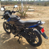 Blue Bajaj Pulsar 125 Carbon Fibre Disc Single Seat