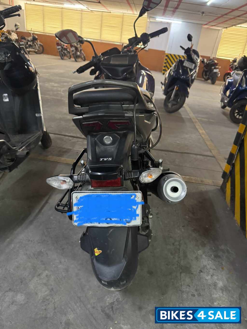 Blue TVS Raider 125