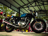 Ventura Storm Blue Royal Enfield Continental GT 650
