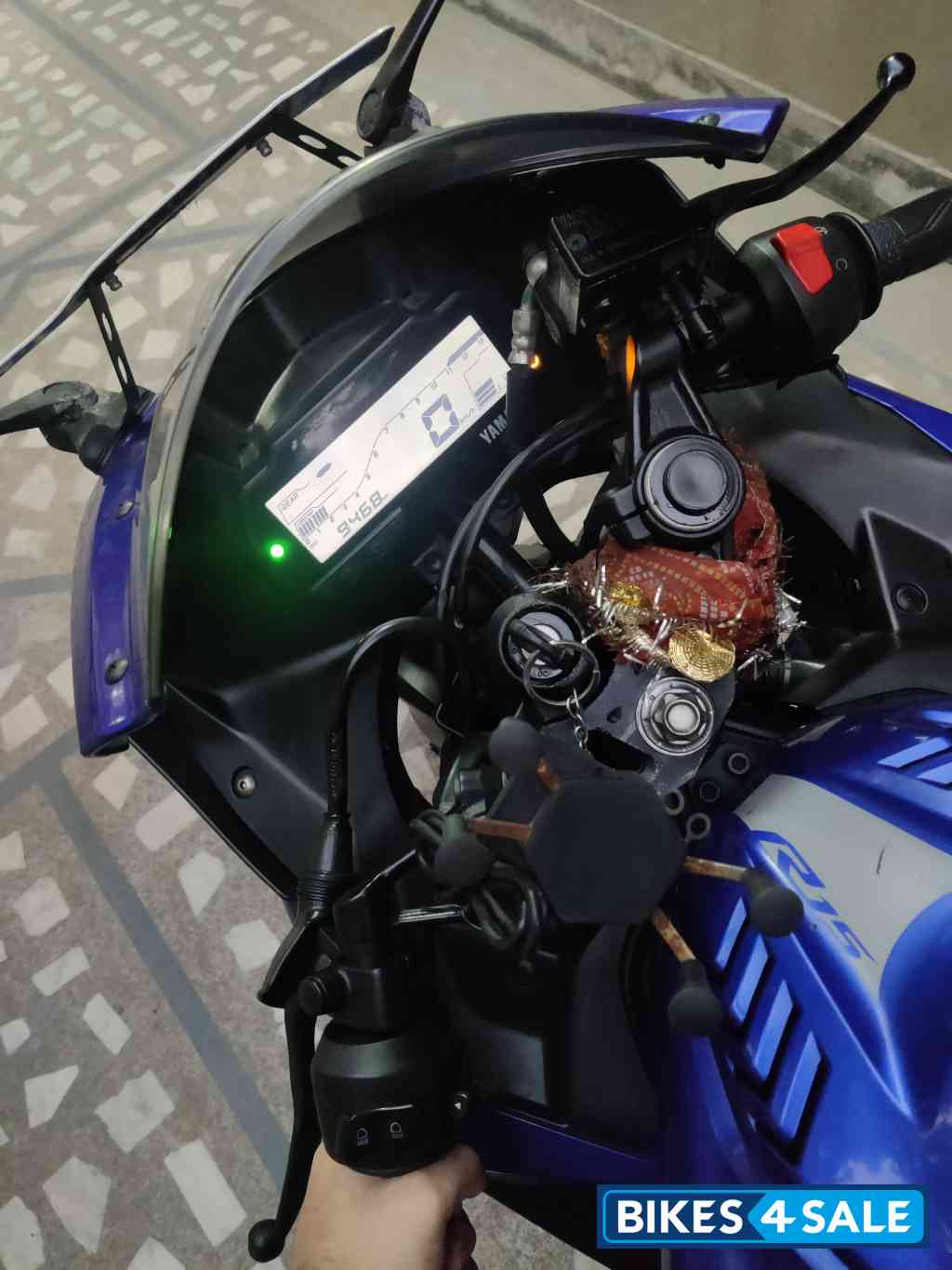 Blue Yamaha YZF R15 V3 BS6