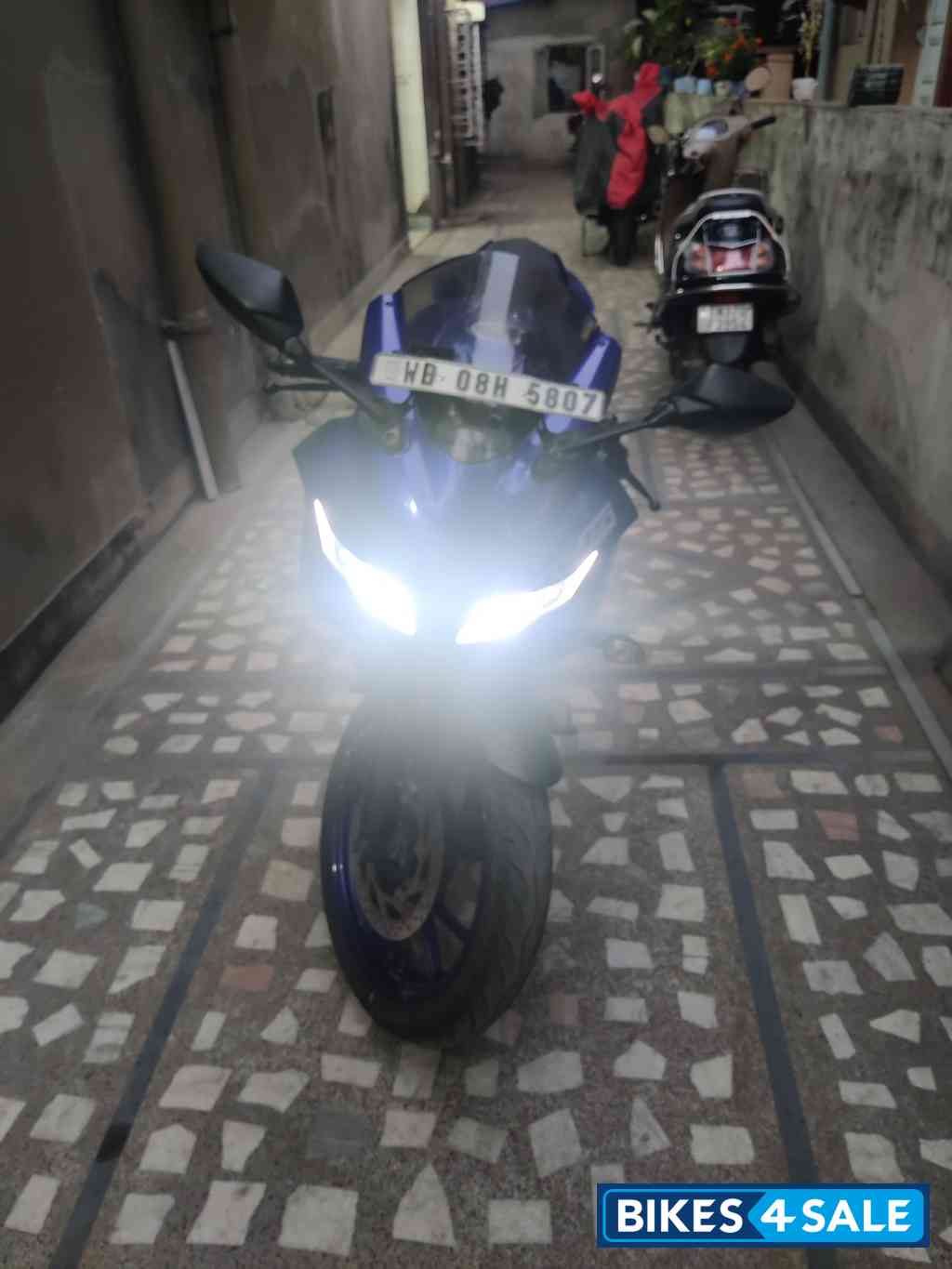 Blue Yamaha YZF R15 V3 BS6