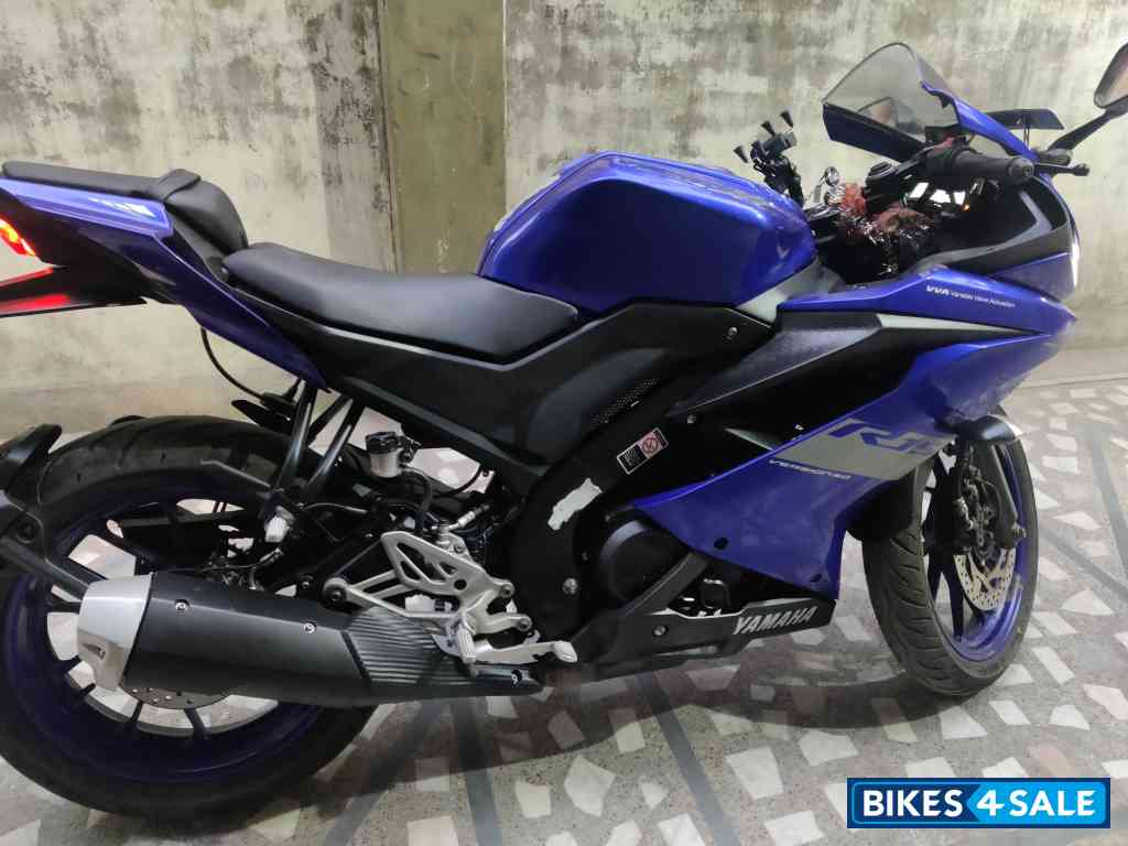 Blue Yamaha YZF R15 V3 BS6