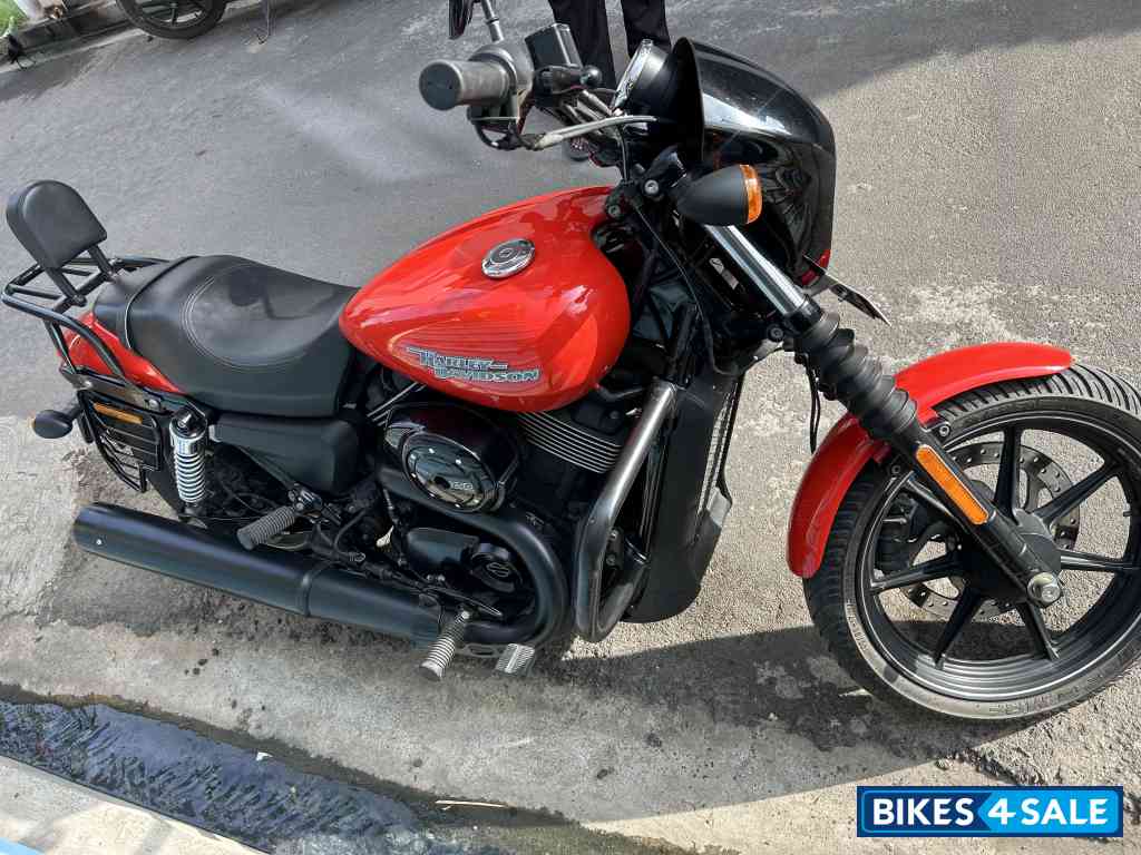 Harley Orange Harley Davidson Street 750