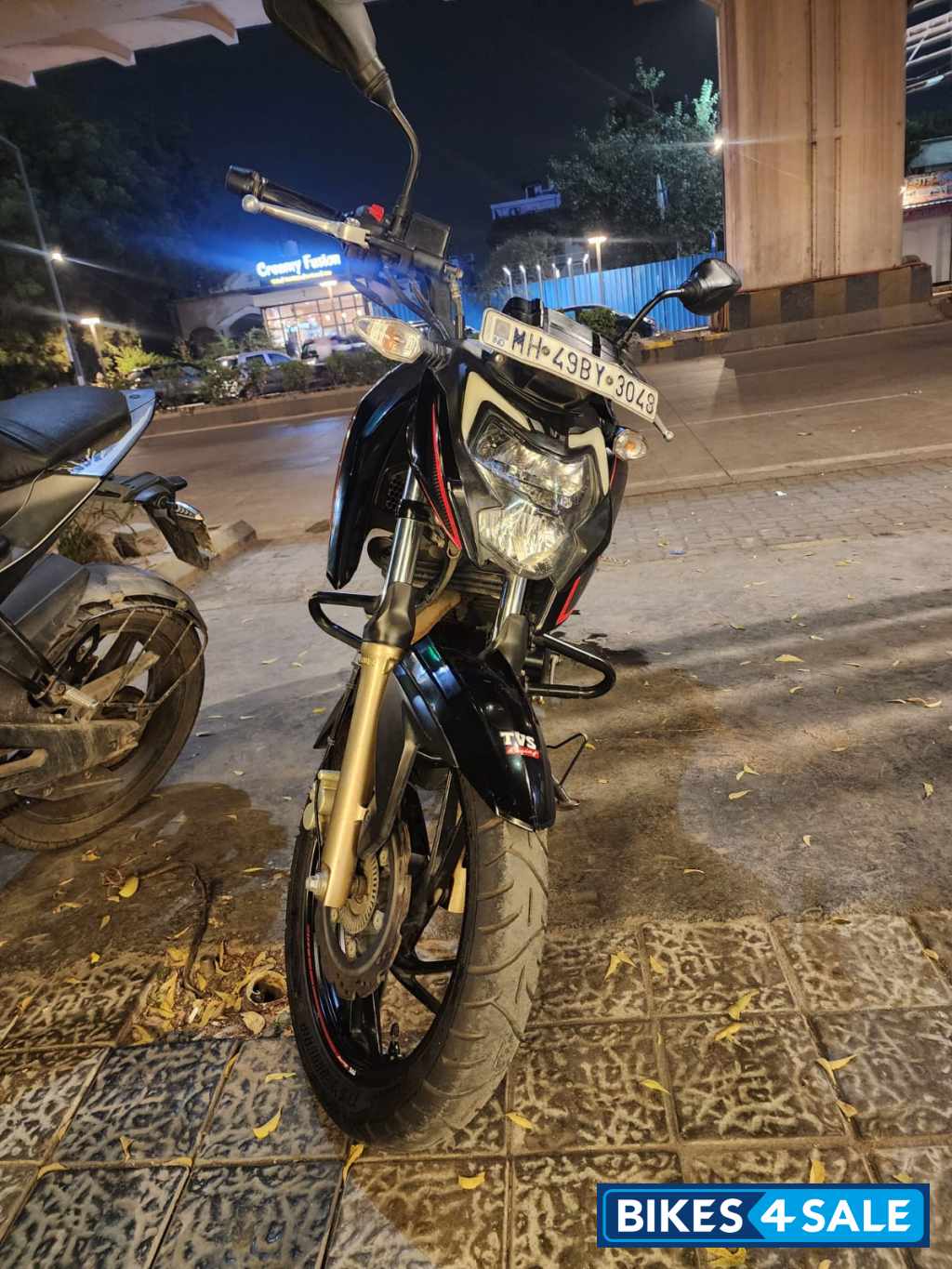 Black Red TVS Apache RTR 200 4V Race Edition 2.0