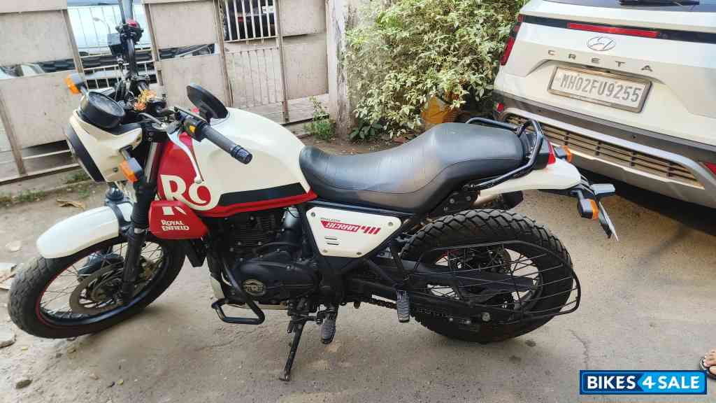 White Royal Enfield Scram 411