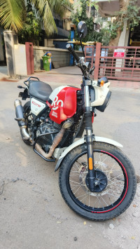 White Royal Enfield Scram 411