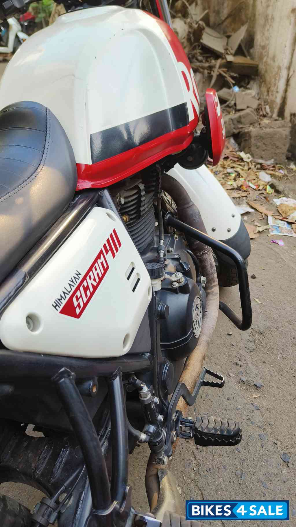 White Royal Enfield Scram 411