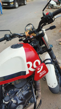 White Royal Enfield Scram 411
