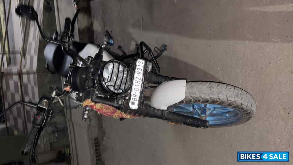 White & Blue Royal Enfield Guerrilla 450