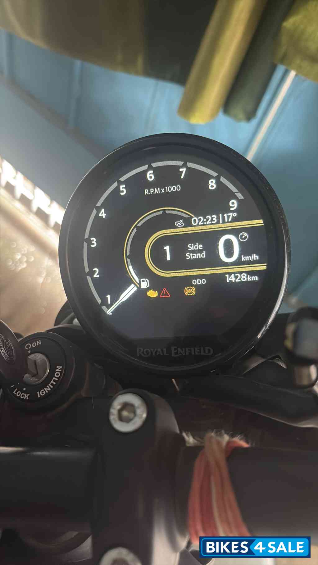 White & Blue Royal Enfield Guerrilla 450