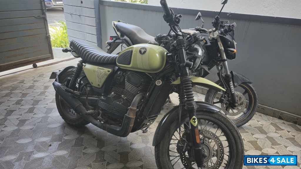 Olive Green Yezdi Scrambler Single Tone