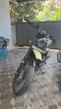 Olive Green Yezdi Scrambler Single Tone