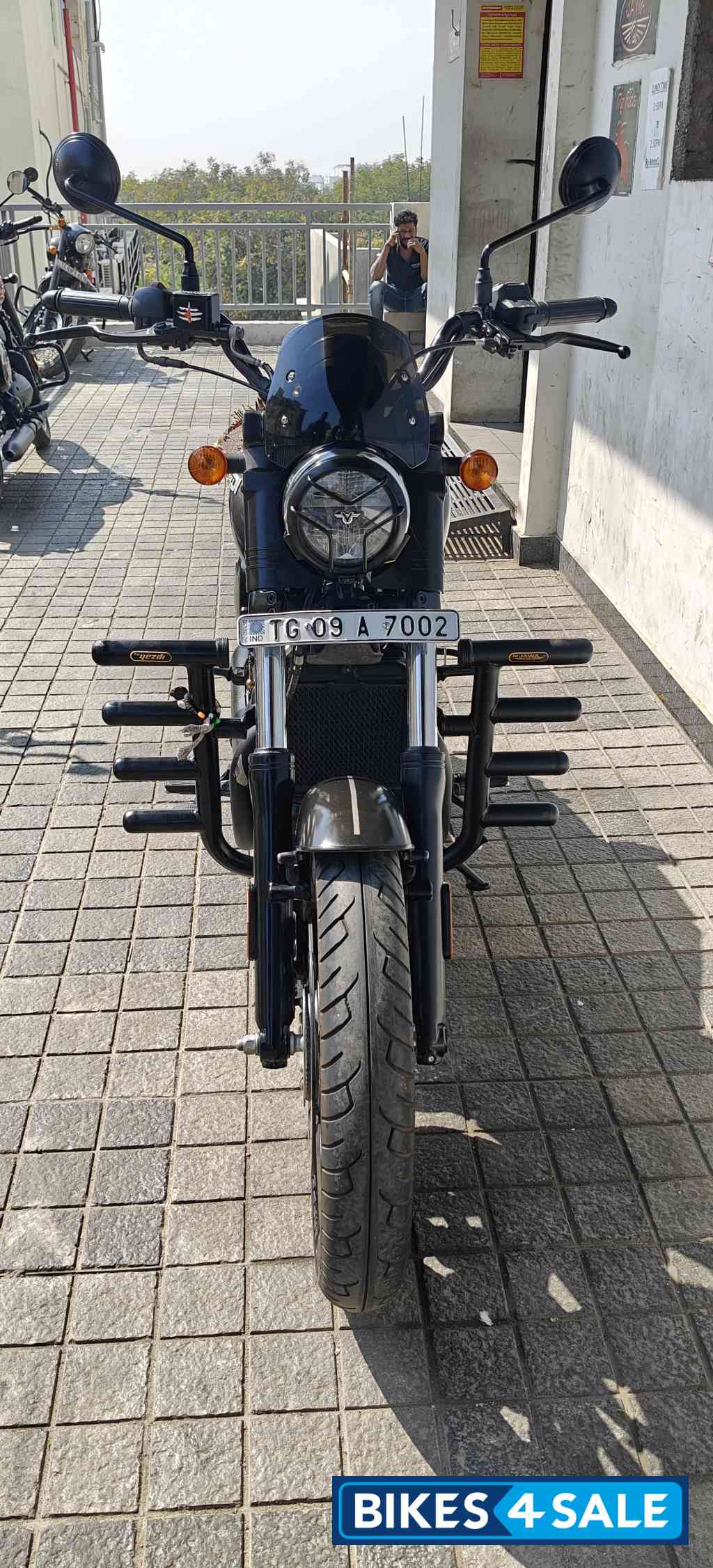 Gray Yezdi Roadster Dark