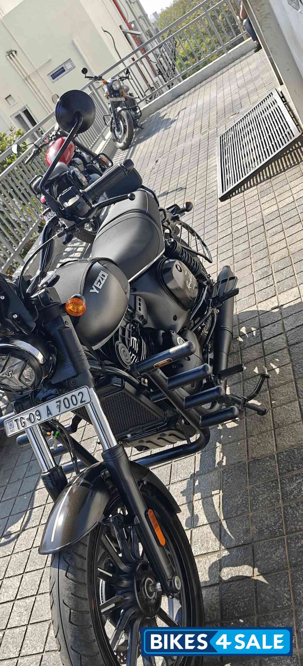 Gray Yezdi Roadster Dark