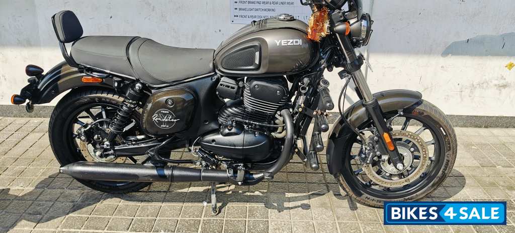 Gray Yezdi Roadster Dark