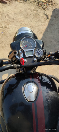 Dark Stealth Black Royal Enfield Classic 350 Dual Channel BS6