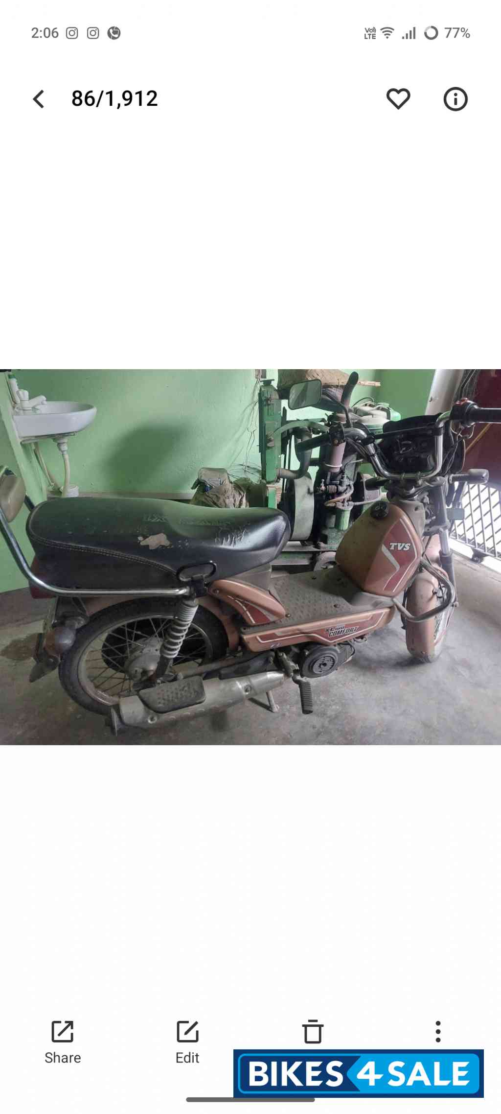 TVS XL100 Comfort i-TOUCHstart BS6 TVS XL100 Comfort i-TOUCHstart BS6