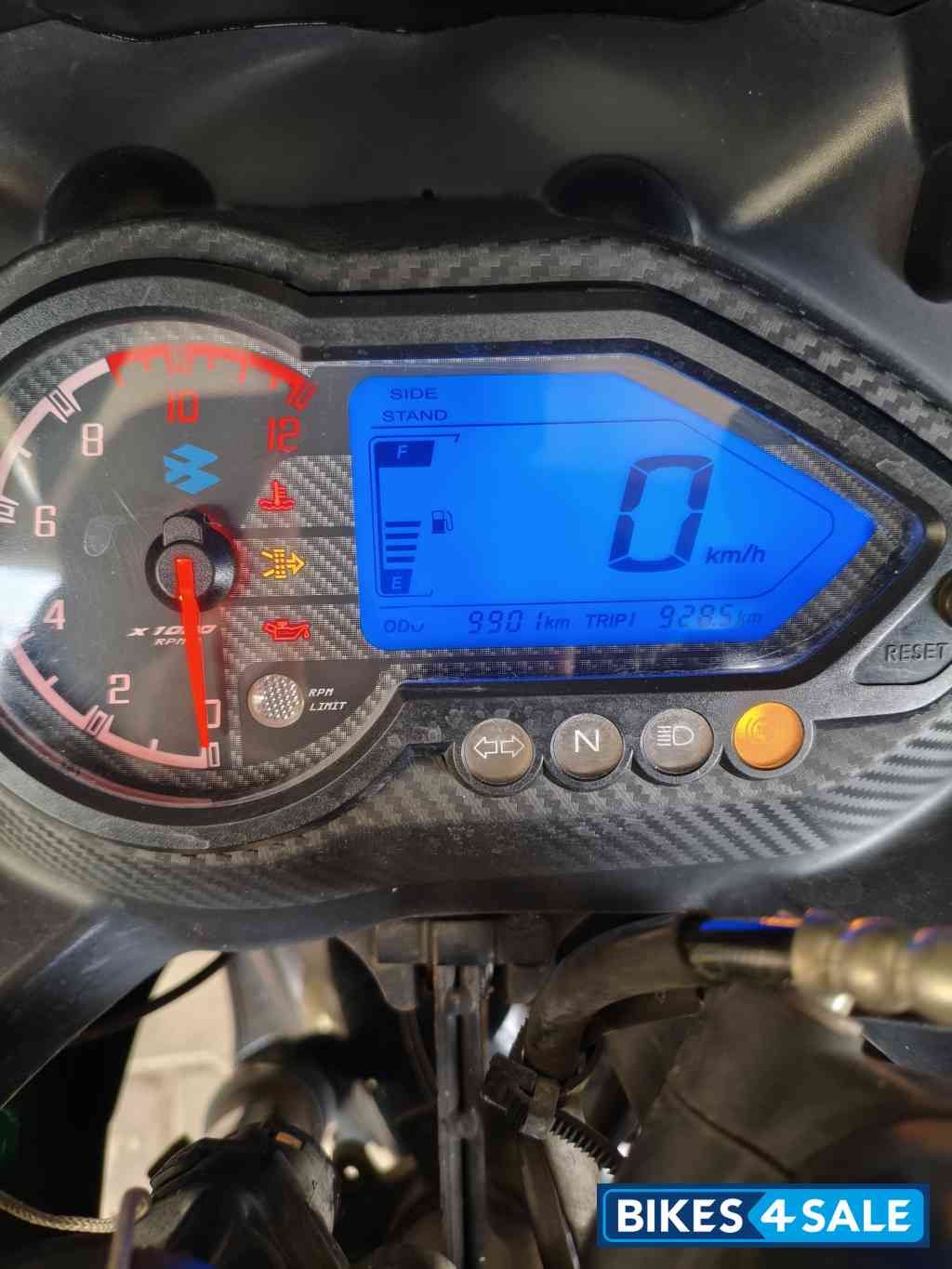 Black & Red Bajaj Pulsar 220F