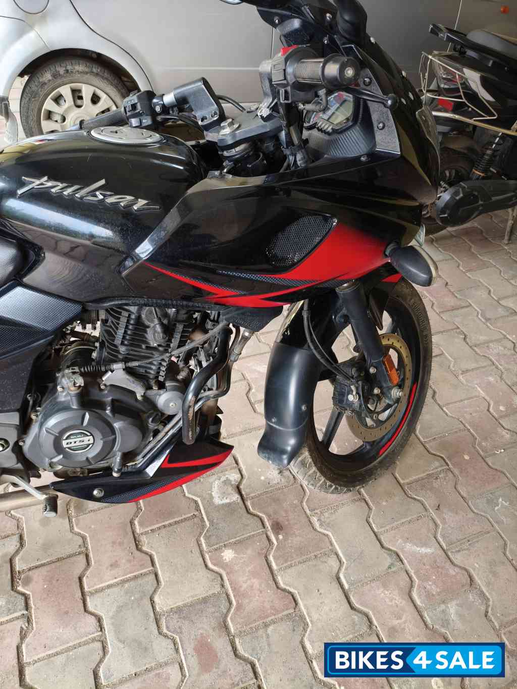 Black & Red Bajaj Pulsar 220F