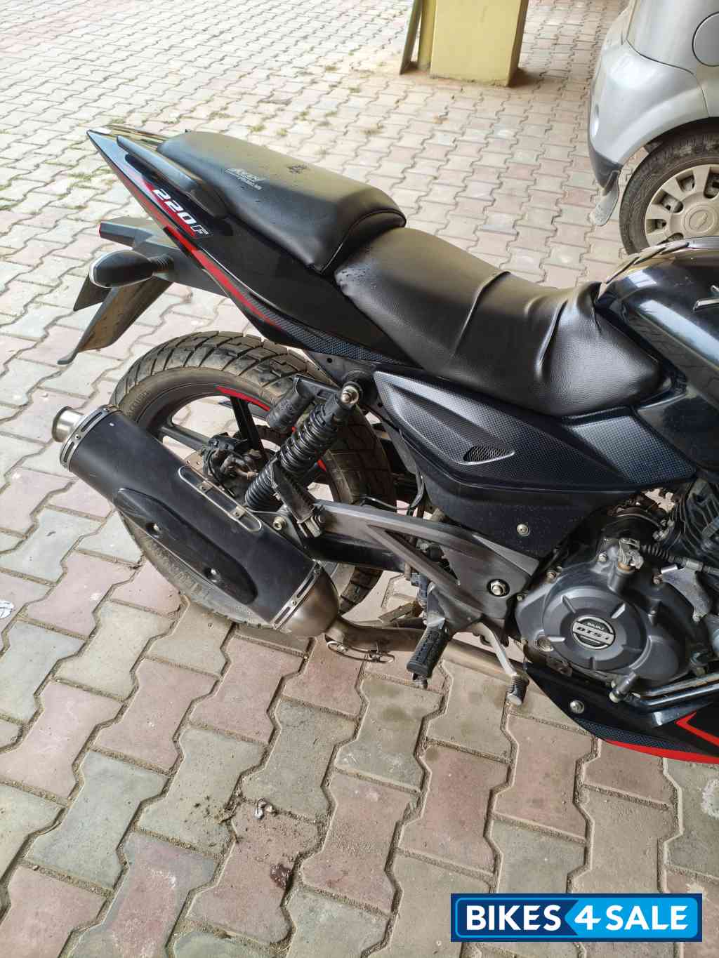 Black & Red Bajaj Pulsar 220F