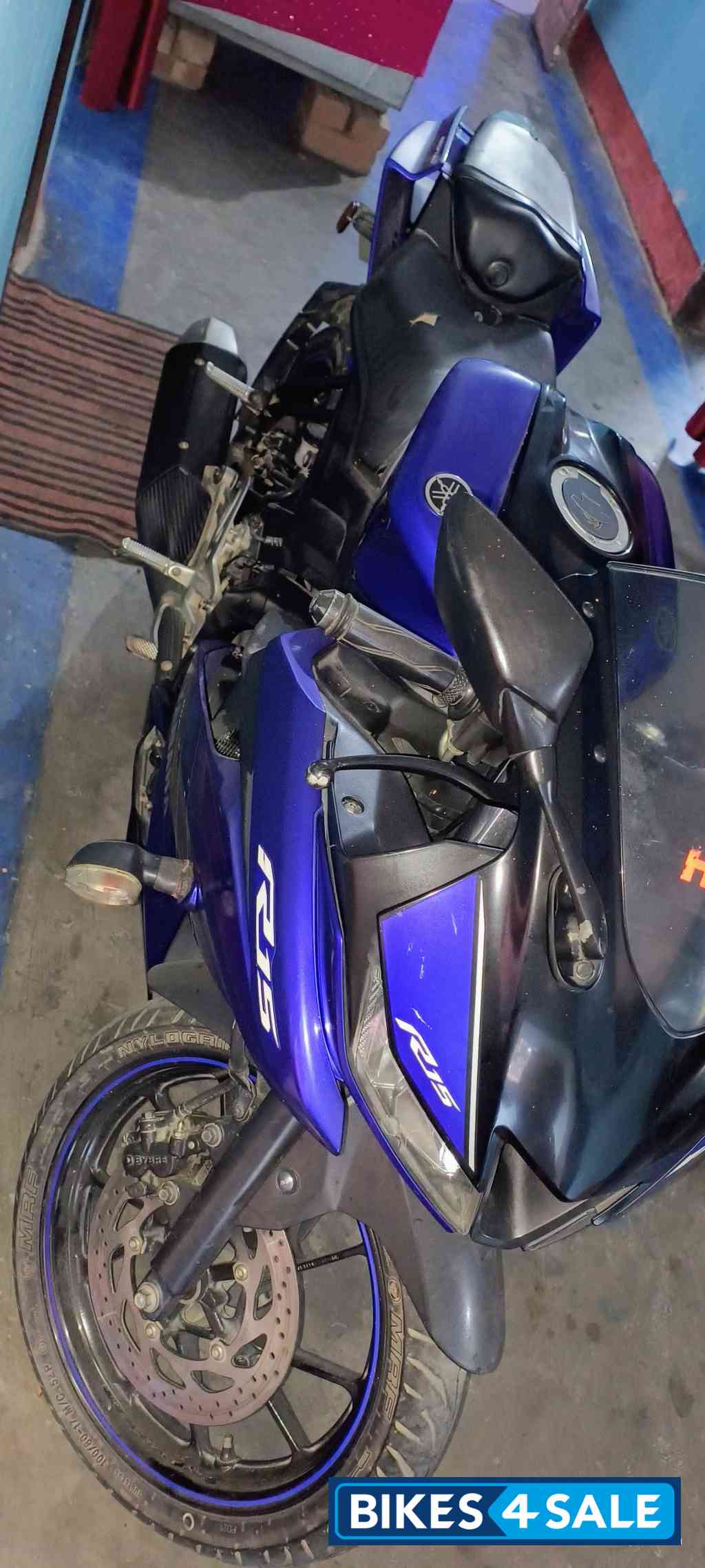 Blue Yamaha YZF R15 V3