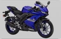 Blue Yamaha YZF R15 V3